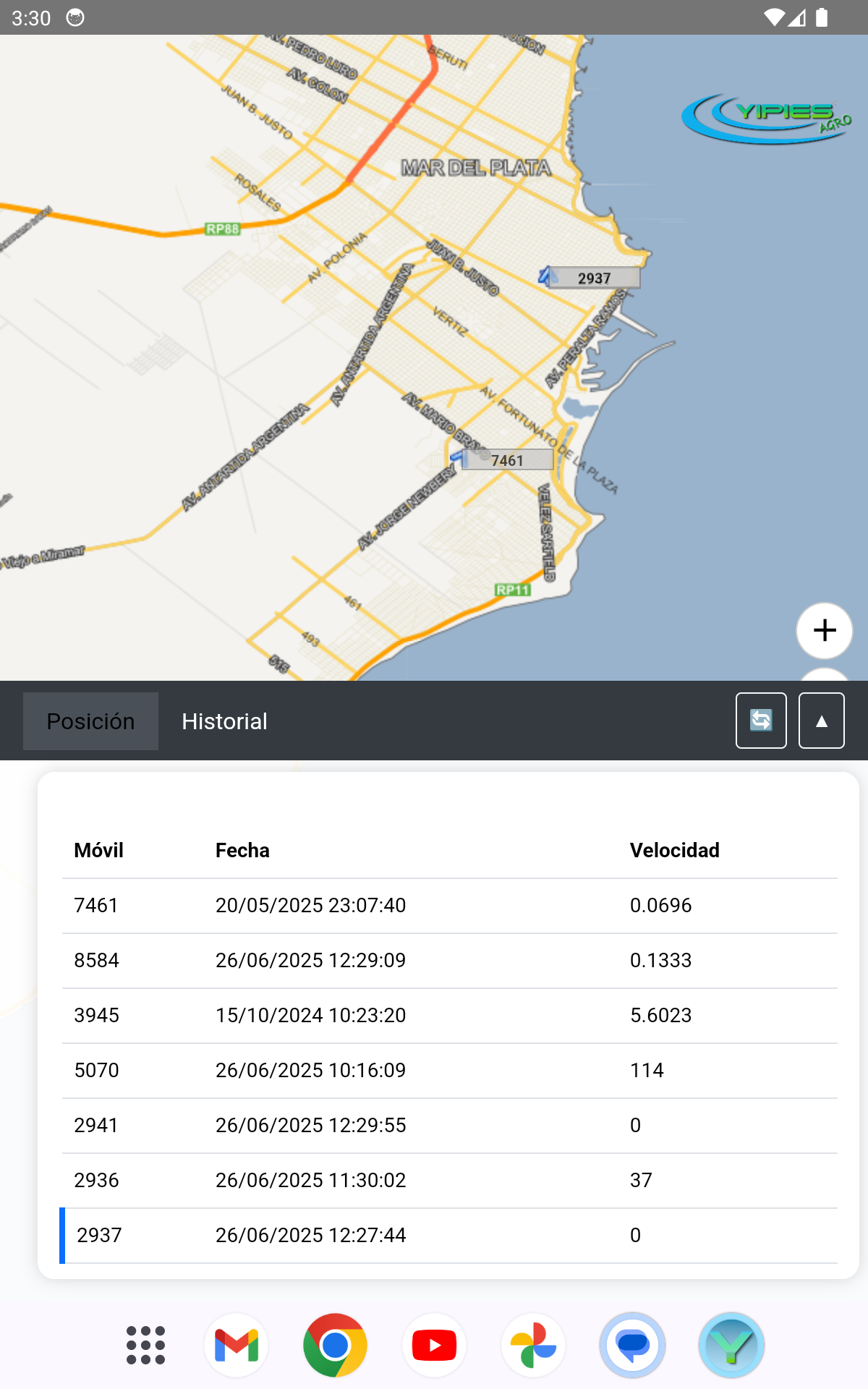 Ubicación Actual en Teléfono